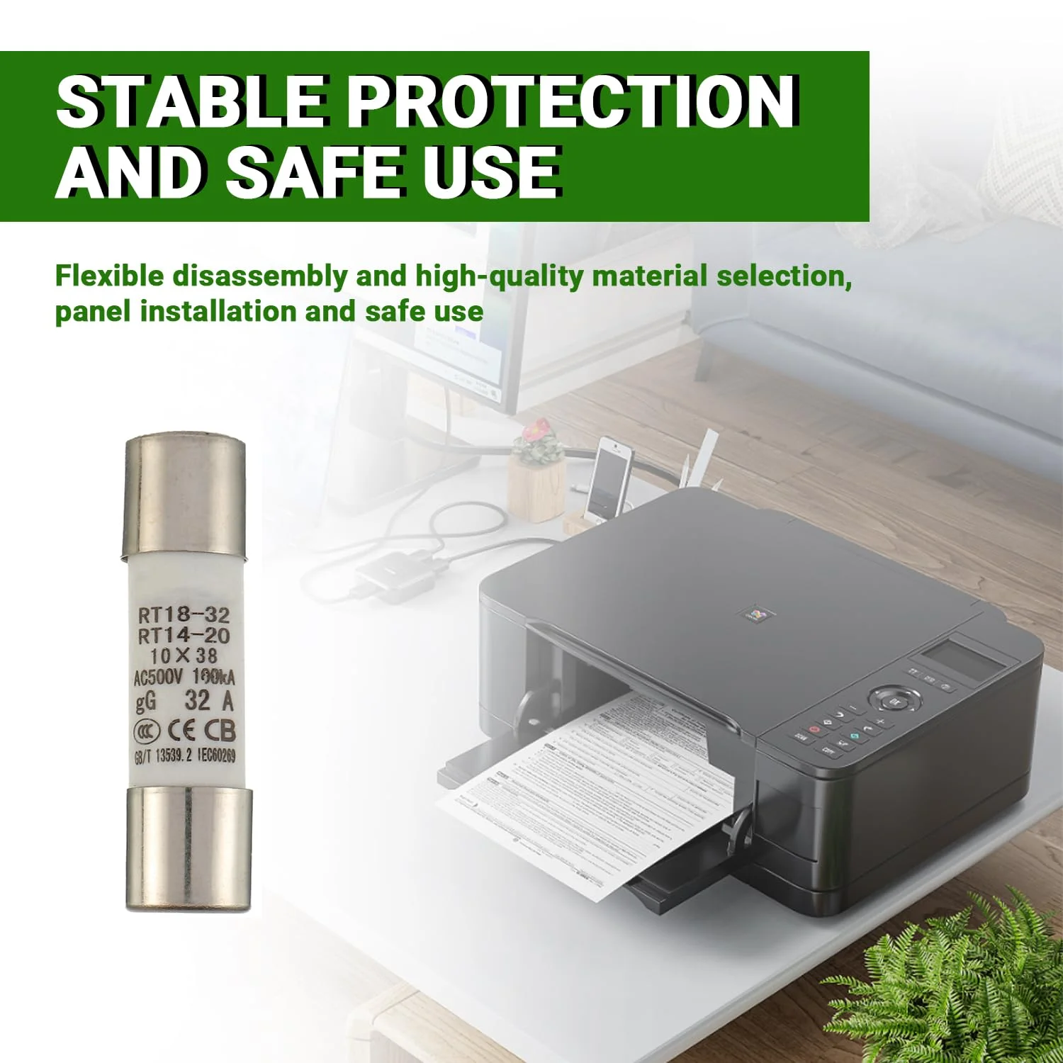 فیوز لوله سرامیکی SIGANDG 32A 500V مدل RT18-32 سایز 10x38 میلی متر، فیوزهای استوانه ای ولتاژ بالا (بسته 10 عددی) فیوز لوله سرامیکی SIGANDG 32A 500V مدل RT18-32 سایز 10x38 میلی متر، فیوزهای استوانه ای ولتاژ بالا (بسته 10 عددی)