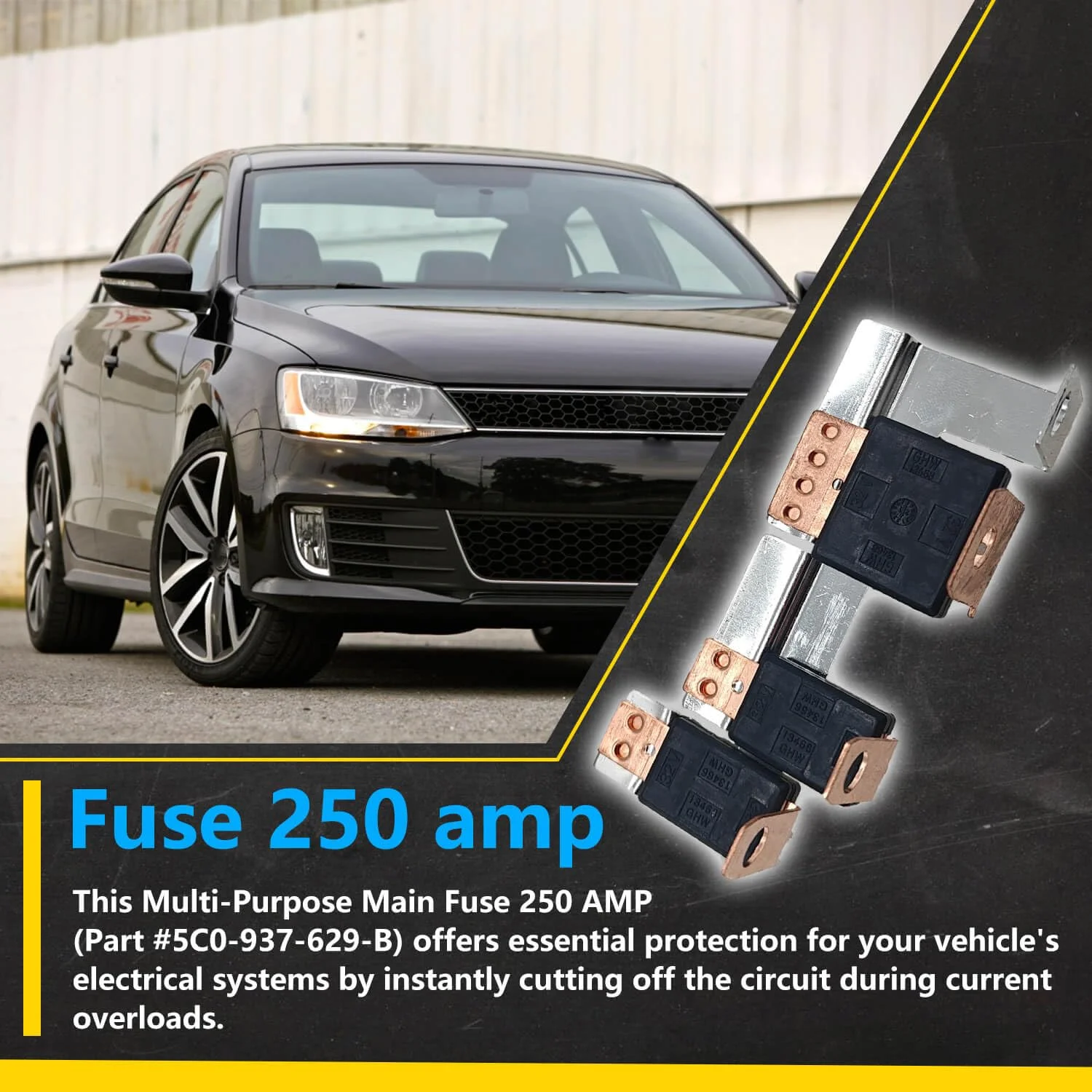 فیوز اصلی چند منظوره 250 آمپر 5C0-937-629-B، سازگار با Jetta GLI 2012-2018 Hybrid 2013-2016 Passat 2012-2022، جایگزین برای 5C0937629B 5C0-937-629-B فیوز اصلی چند منظوره 250 آمپر 5C0-937-629-B، سازگار با Jetta GLI 2012-2018 Hybrid 2013-2016 Passat 2012-2022، جایگزین برای 5C0937629B 5C0-937-629-B