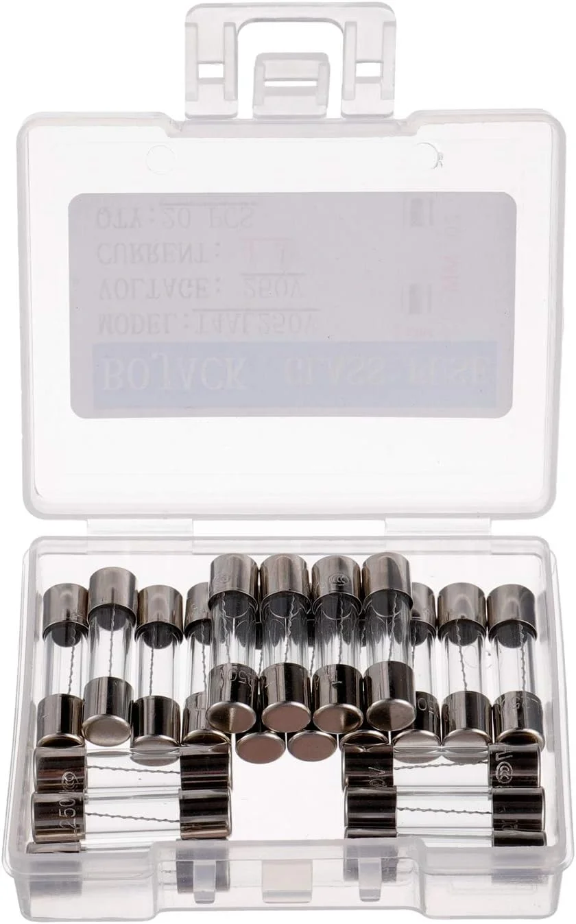 فیوز شیشه ای تاخیری BOJACK T4AL250V 5x20mm 4A 250V، 4 آمپر 250 ولت، 0.2 x 0.78 اینچ (بسته 20 عددی) فیوز شیشه ای تاخیری BOJACK T4AL250V 5x20mm 4A 250V، 4 آمپر 250 ولت، 0.2 x 0.78 اینچ (بسته 20 عددی)
