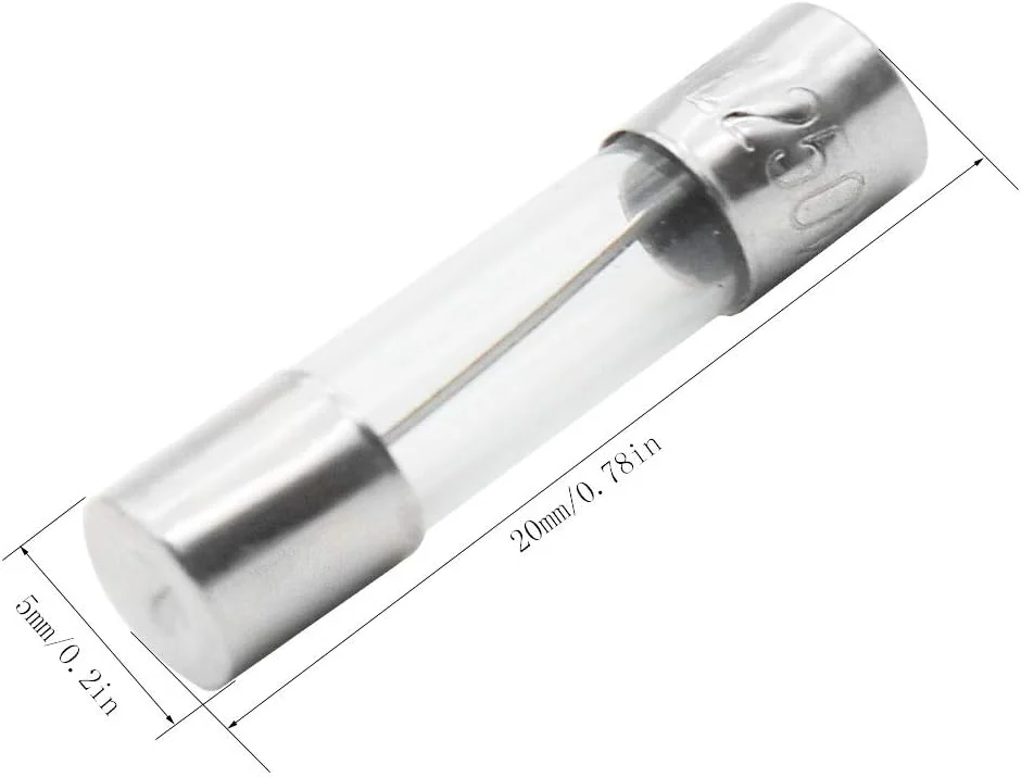 کیت فیوز شیشه ای 150 عددی Lime2018: فیوزهای 250 ولت با عملکرد سریع، 15 مقدار مختلف 5x20mm: 0.1A، 0.2A، 0.5A، 1A، 2A، 3A، 5A، 8A، 10A، 15A، 6x30mm: 0.5A، 1A، 5A، 10A، 15A، فیوزهای جایگزین خودرو