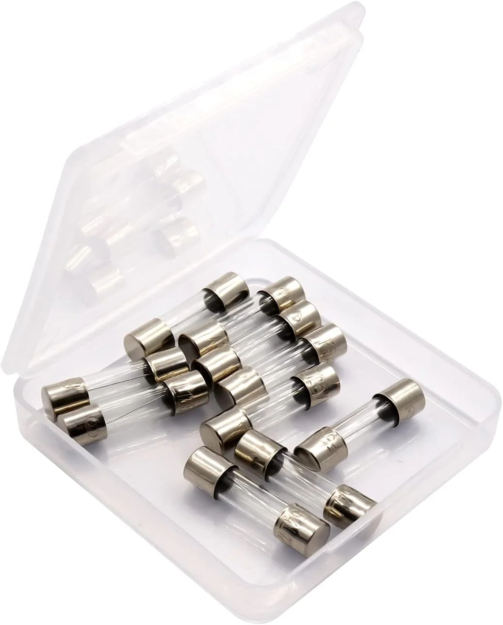 SIXQJZML بسته 10 عددی فیوز شیشه ای F8AL با سوختن سریع 8 آمپر 125 ولت، 5x20 میلی متر (125 ولت) (F8A) SIXQJZML بسته 10 عددی فیوز شیشه ای F8AL با سوختن سریع 8 آمپر 125 ولت، 5x20 میلی متر (125 ولت) (F8A)