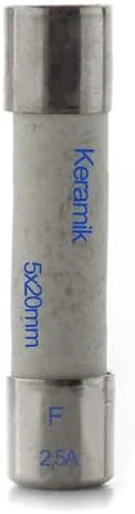 edi-tronic بسته 10 عددی فیوز سرامیکی 2.5 آمپر سریع 5x20 میلی متر edi-tronic بسته 10 عددی فیوز سرامیکی 2.5 آمپر سریع 5x20 میلی متر