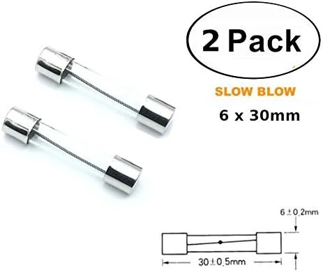 CentIoT - 2 عدد - فیوز ذوب آهسته 6X30MM - فیوز لوله ای تاخیری - مناسب برای اجاق مایکروویو (10A 250V 6 x 30MM ذوب آهسته) CentIoT - 2 عدد - فیوز ذوب آهسته 6X30MM - فیوز لوله ای تاخیری - مناسب برای اجاق مایکروویو (10A 250V 6 x 30MM ذوب آهسته)