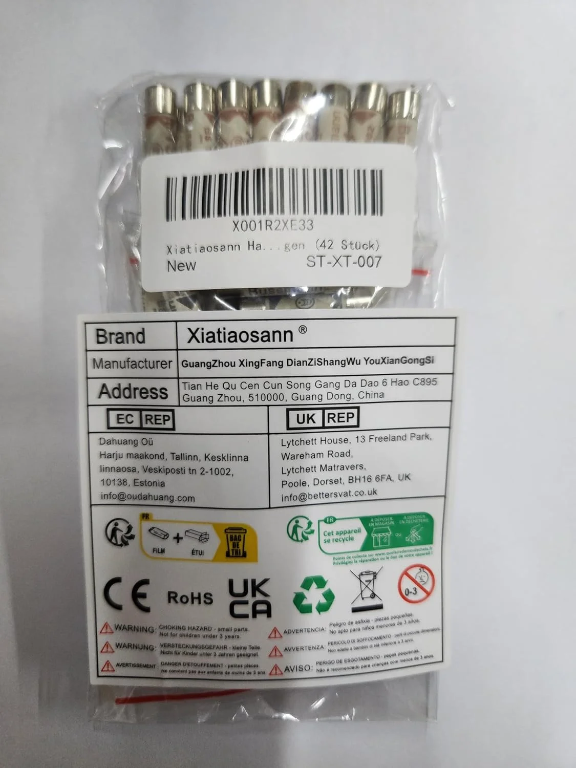 شیائومی Xiatiaosann بسته 42 عددی فیوزهای سرامیکی سریع سوز 6.3 x 25 میلیمتری با 3 مقدار 3A 5A 13A آمپر 240 ولت، بستهبندی شده در جعبه پلاستیکی شفاف شیائومی Xiatiaosann بسته 42 عددی فیوزهای سرامیکی سریع سوز 6.3 x 25 میلیمتری با 3 مقدار 3A 5A 13A آمپر 240 ولت، بستهبندی شده در جعبه پلاستیکی شفاف
