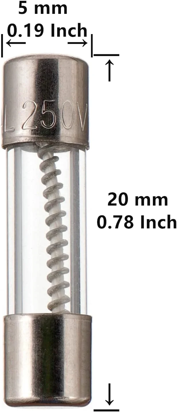 مجموعه 120 عددی فیوز شیشه ای تاخیری BOJACK (5x20 میلی متر، 250 ولت، T0.5A-10A) مجموعه 120 عددی فیوز شیشه ای تاخیری BOJACK (5x20 میلی متر، 250 ولت، T0.5A-10A)