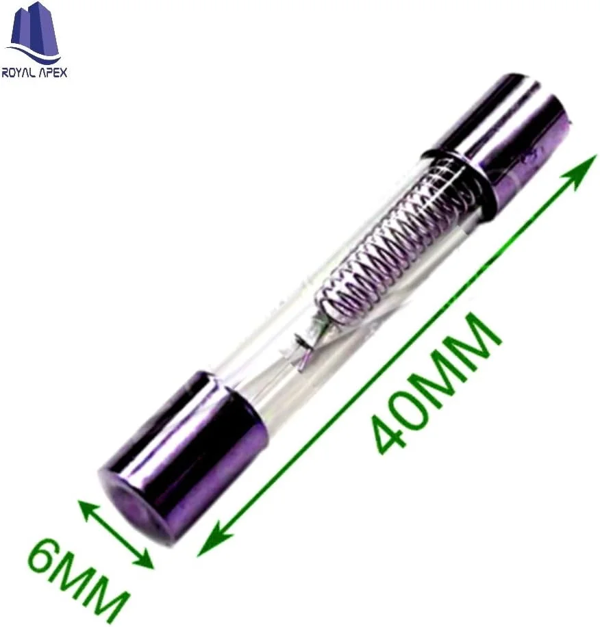 فیوز کارتریجی شیشه ای ولتاژ بالا مایکروویو Royal Apex، 5 کیلو ولت 6 میلی متر در 40 میلی متر 3 عدد، 600 میلی آمپر 700 میلی آمپر 800 میلی آمپر 900 میلی آمپر (0.8 آمپر (800 میلی آمپر)) فیوز کارتریجی شیشه ای ولتاژ بالا مایکروویو Royal Apex، 5 کیلو ولت 6 میلی متر در 40 میلی متر 3 عدد، 600 میلی آمپر 700 میلی آمپر 800 میلی آمپر 900 میلی آمپر (0.8 آمپر (800 میلی آمپر))