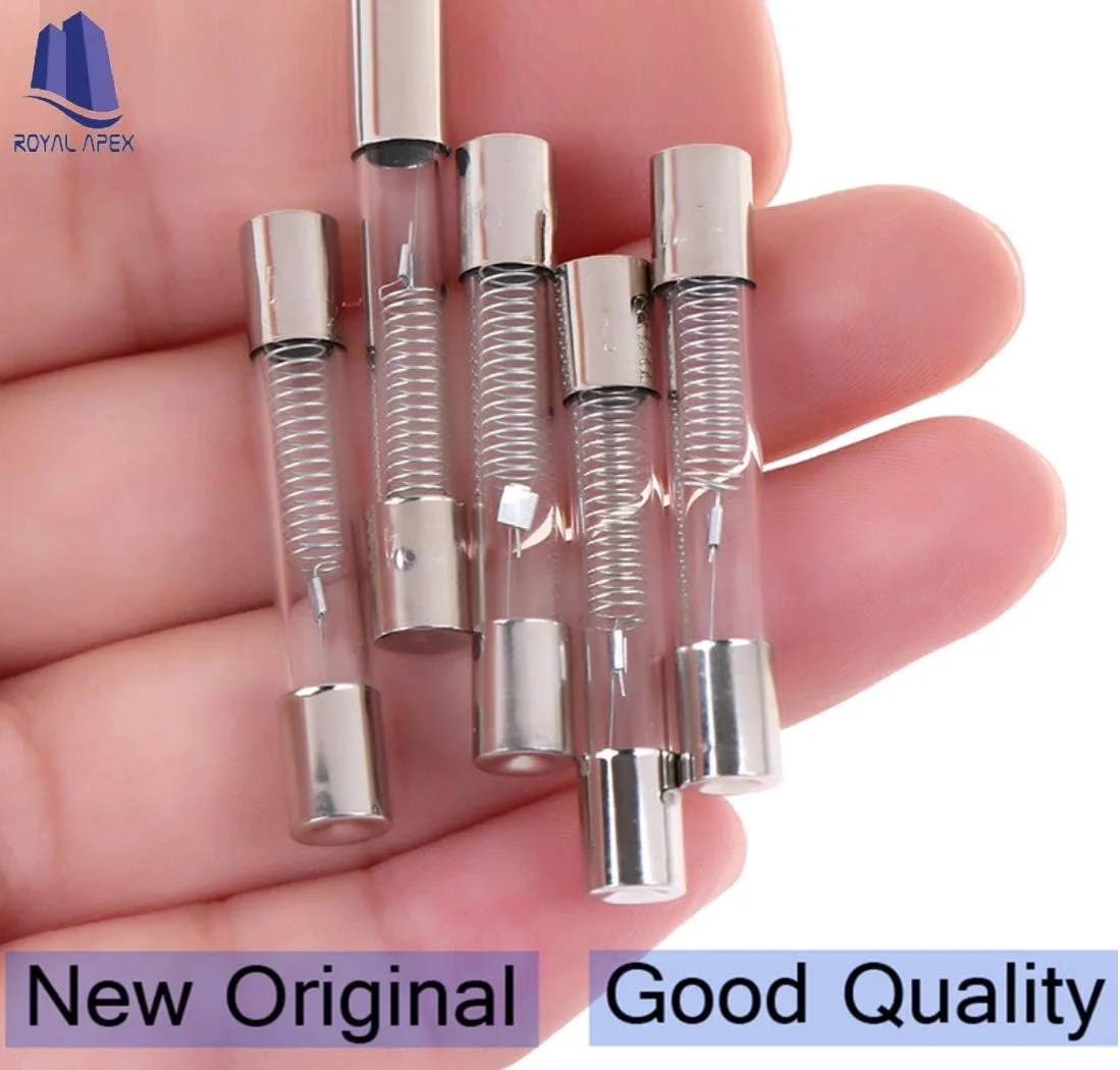 فیوز کارتریجی شیشه ای ولتاژ بالا مایکروویو Royal Apex، 5 کیلو ولت 6 میلی متر در 40 میلی متر 3 عدد، 600 میلی آمپر 700 میلی آمپر 800 میلی آمپر 900 میلی آمپر (0.8 آمپر (800 میلی آمپر)) فیوز کارتریجی شیشه ای ولتاژ بالا مایکروویو Royal Apex، 5 کیلو ولت 6 میلی متر در 40 میلی متر 3 عدد، 600 میلی آمپر 700 میلی آمپر 800 میلی آمپر 900 میلی آمپر (0.8 آمپر (800 میلی آمپر))