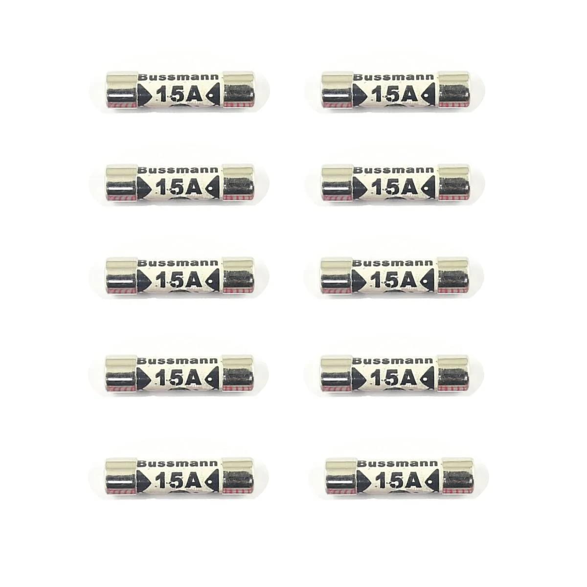 فیس 15A 6x30MM BS1362 نقره‌ای مسی 10 قطعه