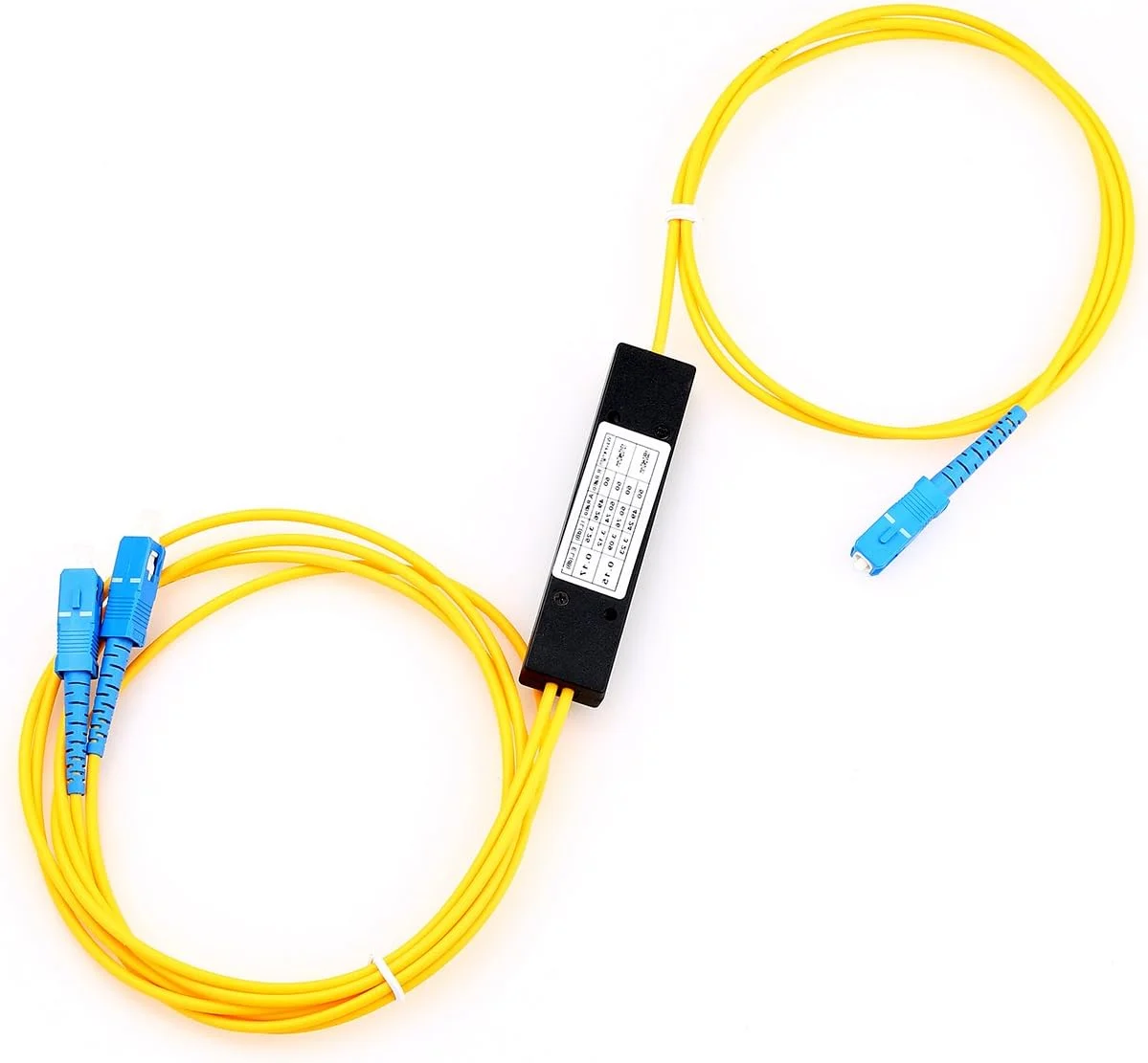 اسپلیتر PLC فیبر نوری FTTH کلوشی 1:2 با پیگتیل SC، دستگاه انشعاب نوری اسپلیتر PLC فیبر نوری FTTH کلوشی 1:2 با پیگتیل SC، دستگاه انشعاب نوری