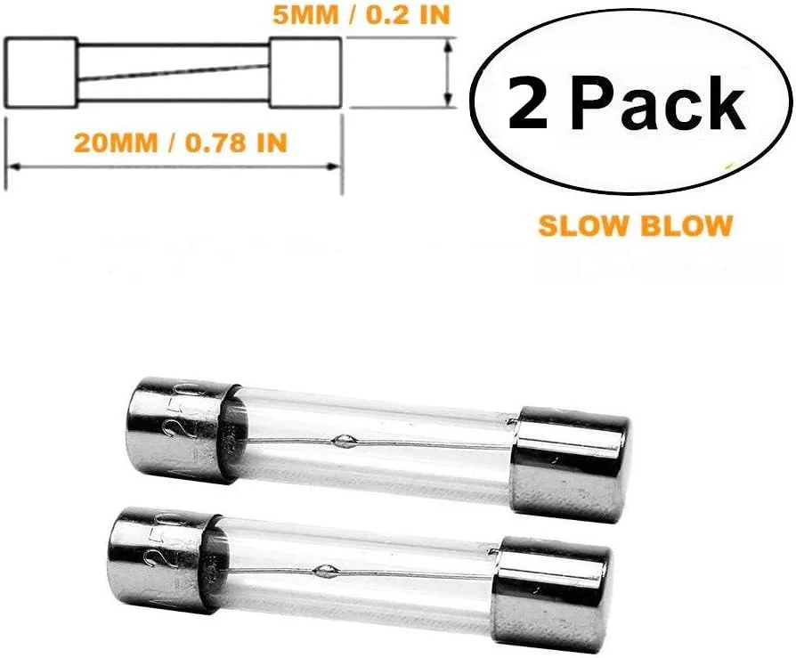 CentIoT - 5 عدد فیوز شیشه ای تاخیری 20 میلی متری 4 آمپر - 250 ولت - 2 عدد (0.5 آمپر) CentIoT - 5 عدد فیوز شیشه ای تاخیری 20 میلی متری 4 آمپر - 250 ولت - 2 عدد (0.5 آمپر)
