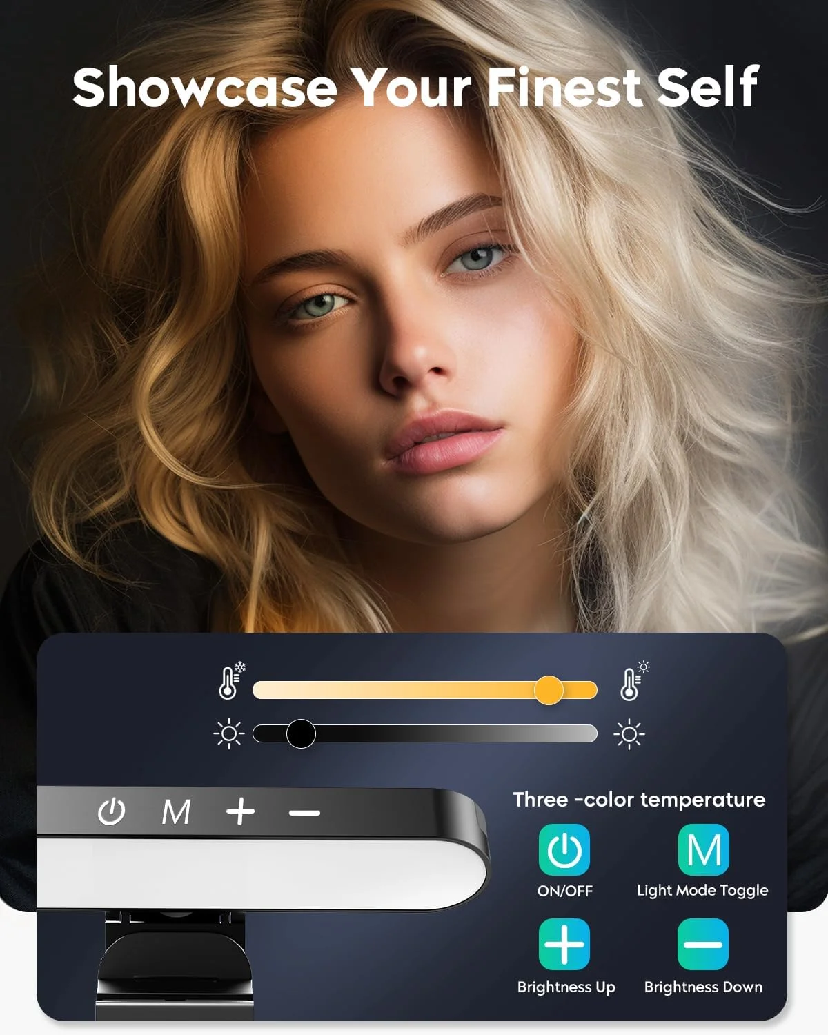 نورپردازی کنفرانس ویدیویی UBeesize، نور LED استریمینگ برای تماس های ویدیویی، نور وب کم با پایه قابل تنظیم مانیتور، نور زوم برای کامپیوتر، نور حلقه ای لپ تاپ برای ضبط ویدیو، کیت دوتایی نورپردازی کنفرانس ویدیویی UBeesize، نور LED استریمینگ برای تماس های ویدیویی، نور وب کم با پایه قابل تنظیم مانیتور، نور زوم برای کامپیوتر، نور حلقه ای لپ تاپ برای ضبط ویدیو، کیت دوتایی