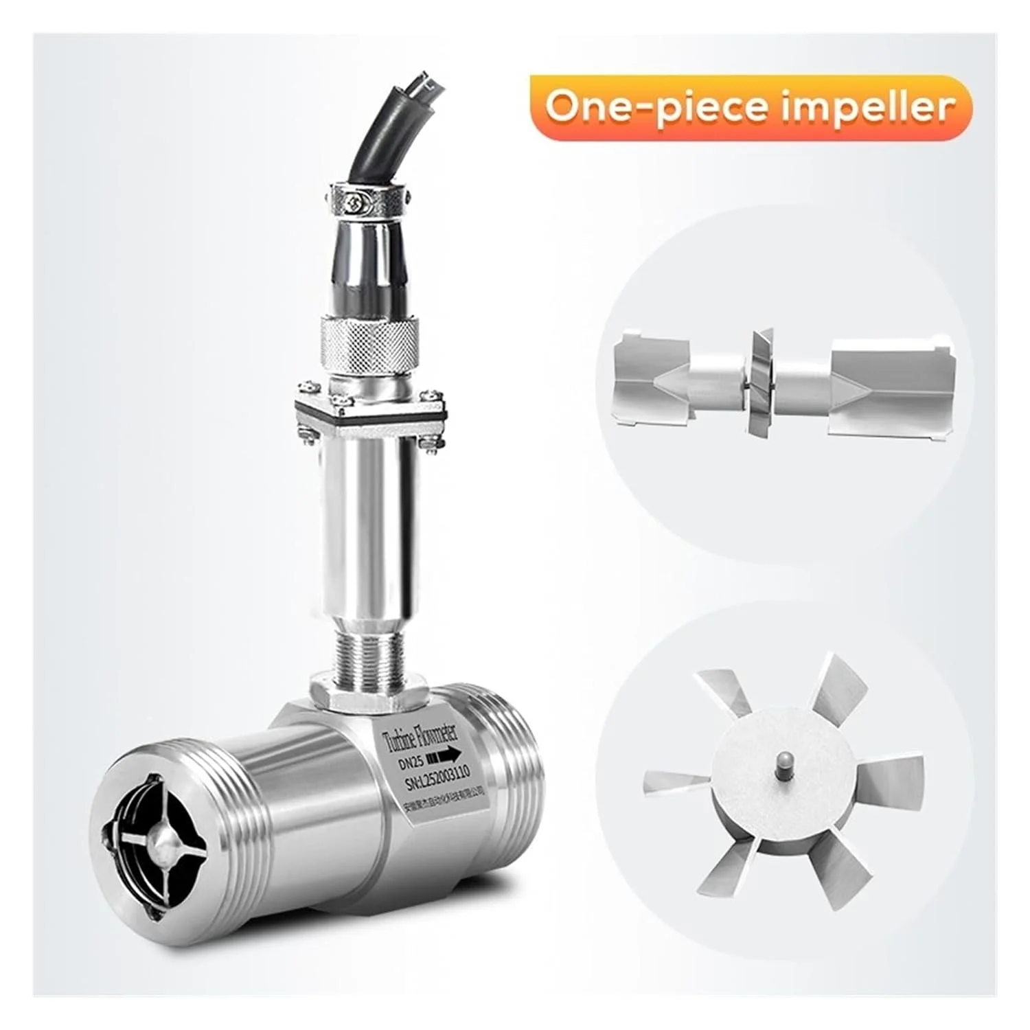 فلومتر با دقت بالا، سنسور SS304 رزوه ای نر، سنسور جریان روغن سوخت هیدرولیک بنزین الکل آب پالس PLC (DN4) فلومتر با دقت بالا، سنسور SS304 رزوه ای نر، سنسور جریان روغن سوخت هیدرولیک بنزین الکل آب پالس PLC (DN4)