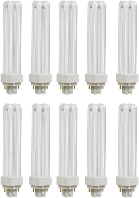 لامپ فلورسنت پی ال سی-دی دی ای اوسرام Ledvance - 18 وات - Dulux D/E - G24q-2 - 4 پین - سفید گرم 2700K - بسته 10 عددی