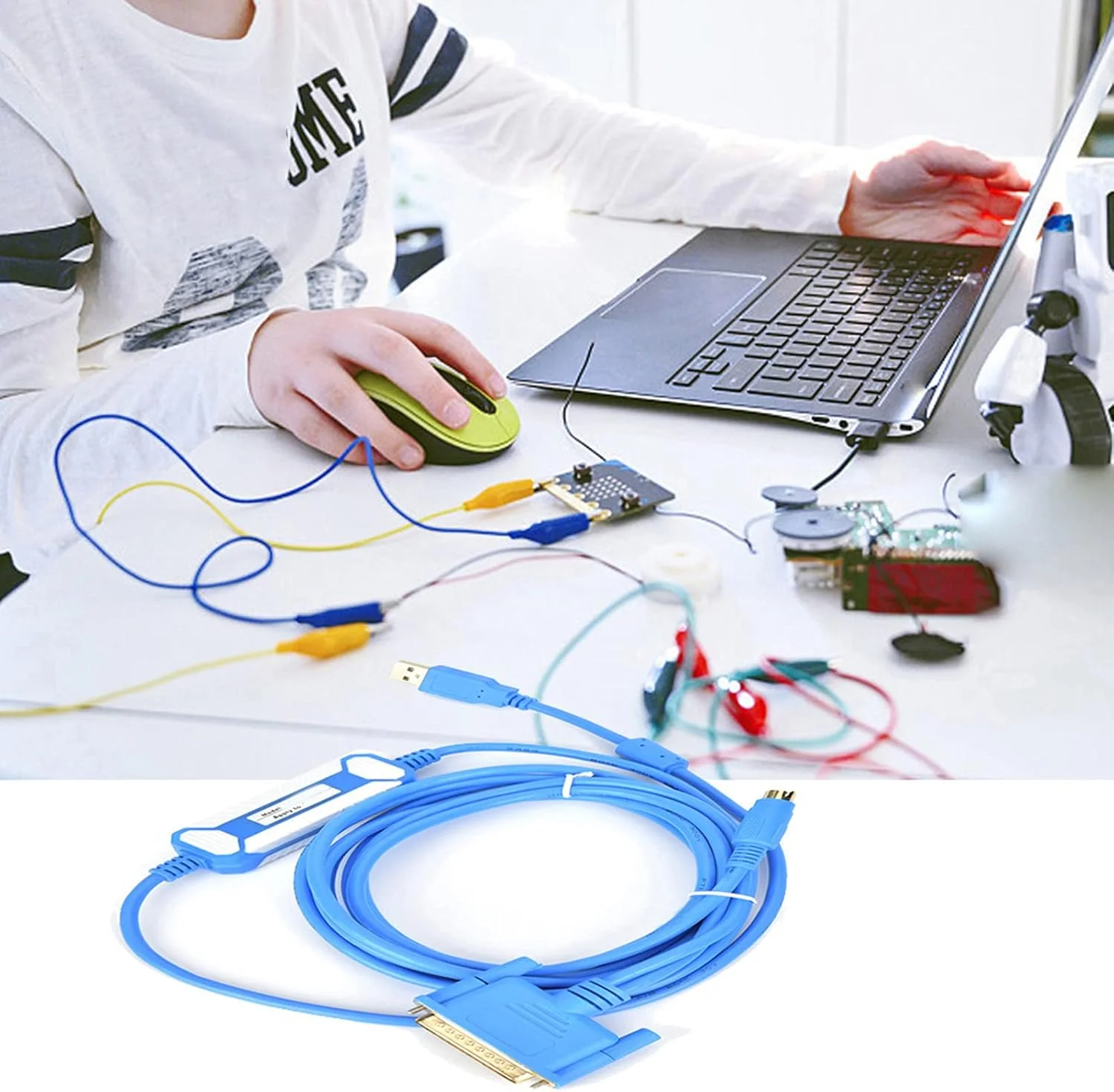 کابل PLC مارهاینچوس آبی USB-SC09، کابل داده مسی خالص با حلقه مغناطیسی محافظ دار، 3 متری صنعتی، برای خط دانلود کابل PLC مارهاینچوس آبی USB-SC09، کابل داده مسی خالص با حلقه مغناطیسی محافظ دار، 3 متری صنعتی، برای خط دانلود