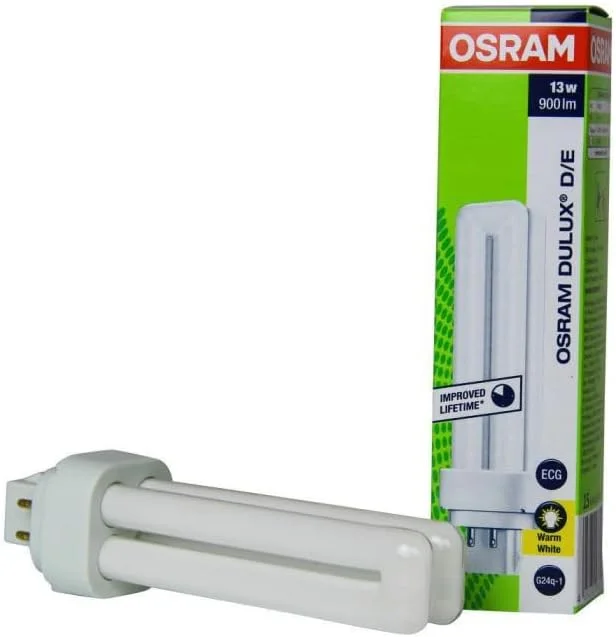 لامپ اوسرام 10 عدد 13 وات 4 پین G24q-1 830 نور سفید گرم Dulux DE - PLC - Biax DE - Lynx DE - BLDE لامپ اوسرام 10 عدد 13 وات 4 پین G24q-1 830 نور سفید گرم Dulux DE - PLC - Biax DE - Lynx DE - BLDE