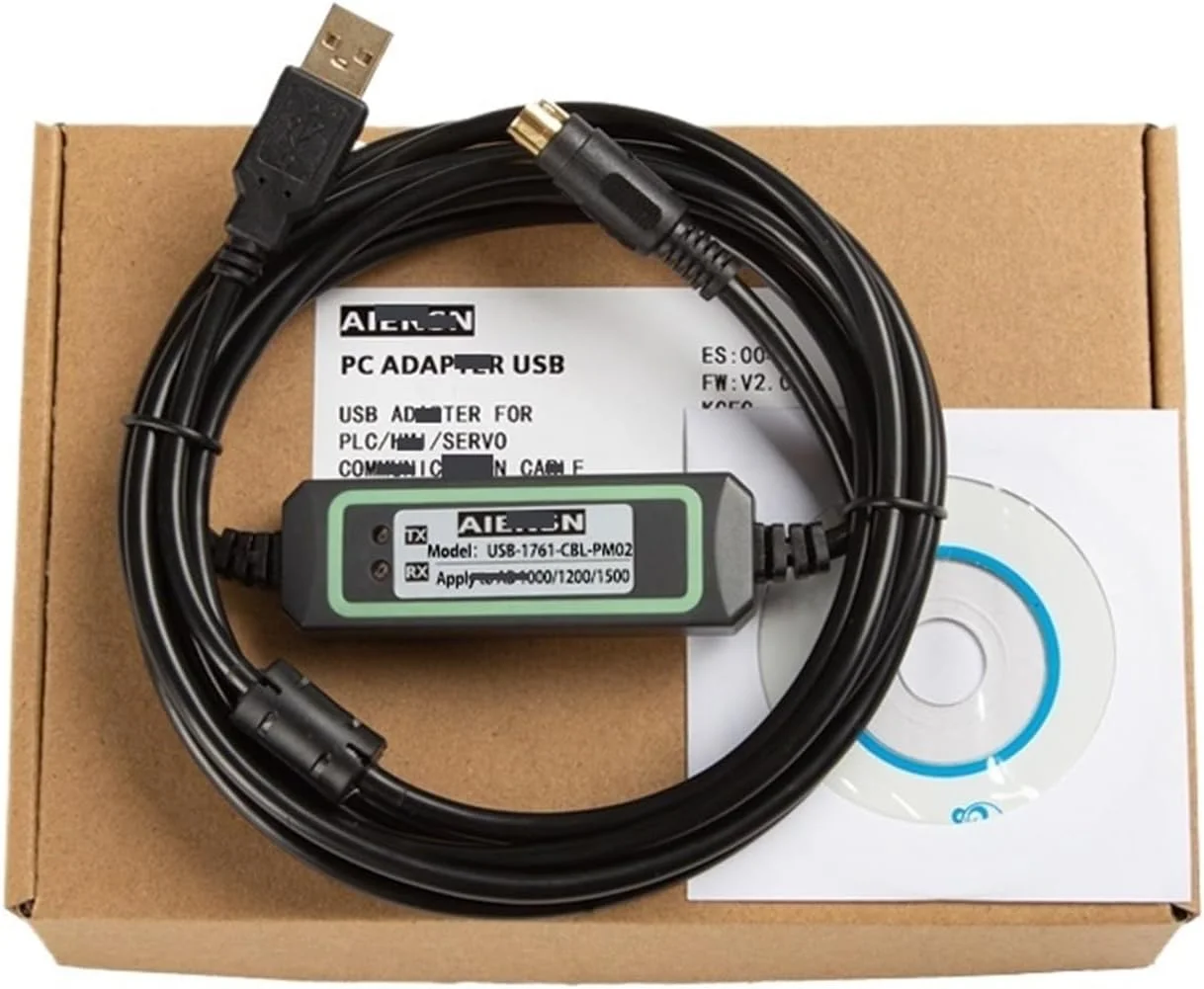 کابل USB-1761-CBL-PM02 مناسب برای دانلود خط کابل برنامه نویسی PLC (B-300mm)