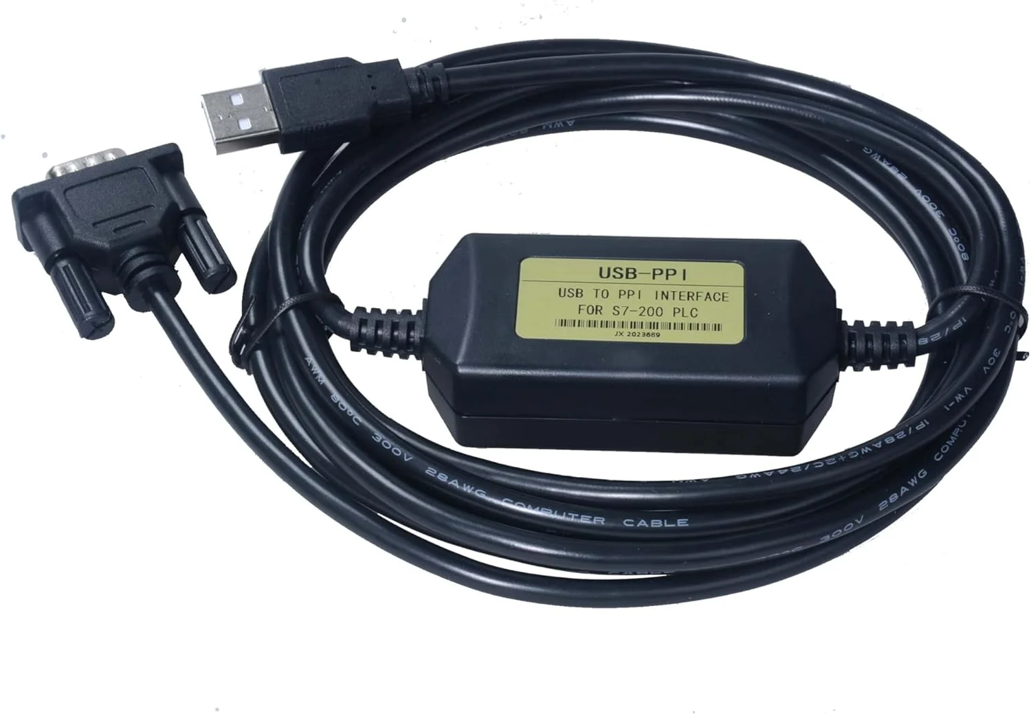 کابل برنامه نویسی USB-PPI Washinglee برای PLC زیمنس S7 200 و 200CN، سازگار با CPU221، CPU222، CPU224، CPU224XP، CPU226 زیمنس.