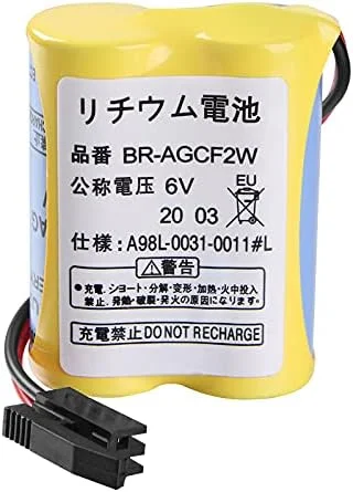 باتری PLC شنیانگ (بسته 5 عددی) 2200mAh BR-AGCF2W 6V برای سیستم Fanuc A98L-0031-0011 با پلاگ مشکی باتری PLC شنیانگ (بسته 5 عددی) 2200mAh BR-AGCF2W 6V برای سیستم Fanuc A98L-0031-0011 با پلاگ مشکی