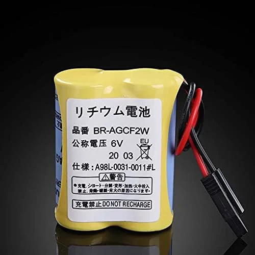 باتری PLC شنیانگ (بسته 5 عددی) 2200mAh BR-AGCF2W 6V برای سیستم Fanuc A98L-0031-0011 با پلاگ مشکی باتری PLC شنیانگ (بسته 5 عددی) 2200mAh BR-AGCF2W 6V برای سیستم Fanuc A98L-0031-0011 با پلاگ مشکی