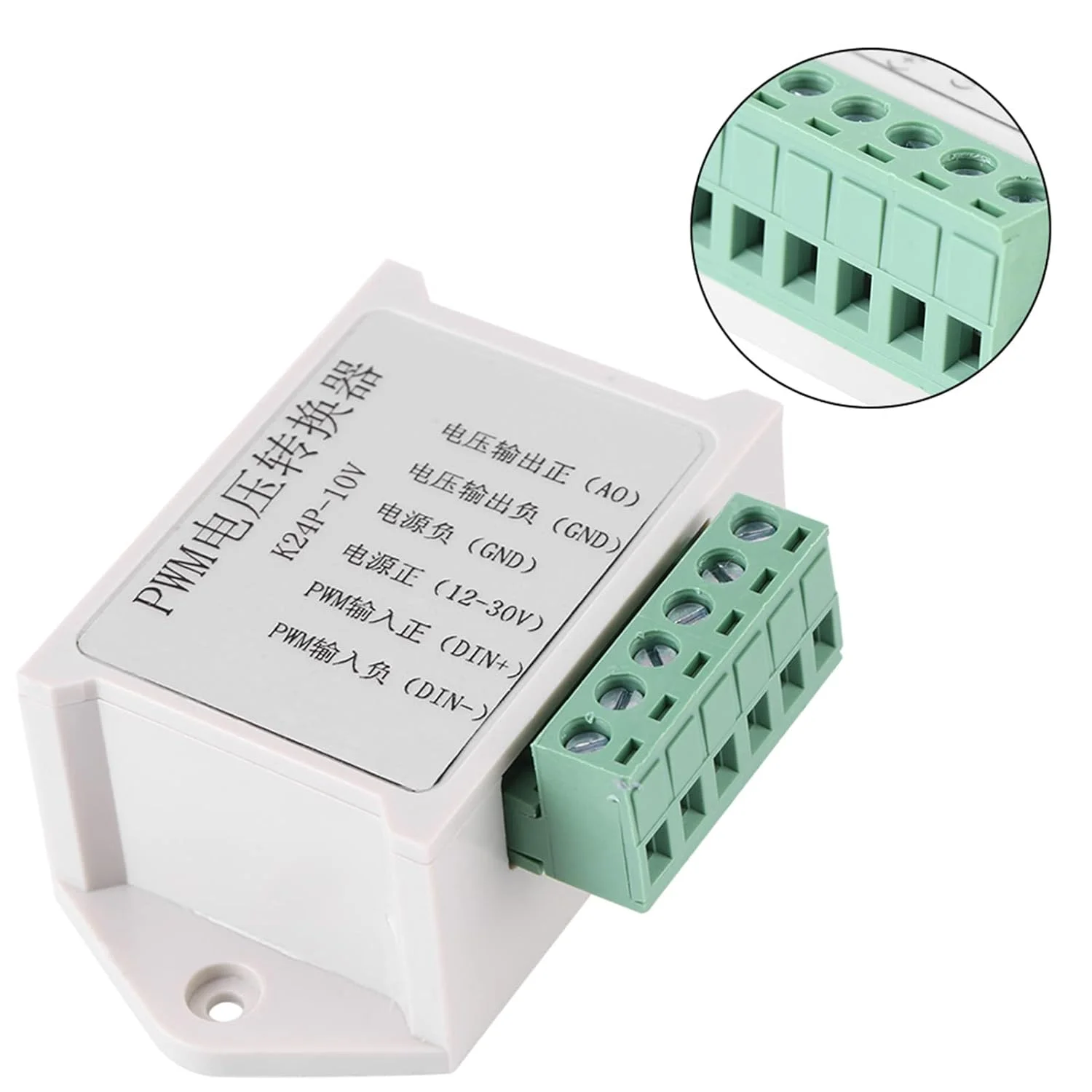 مبدل سیگنال PWM اوواکیکسی، 24 ولت 0-100% PWM به ولتاژ آنالوگ 0-10 ولت برای PLC، تک تراشه، سوئیچینگ رابط سیگنال