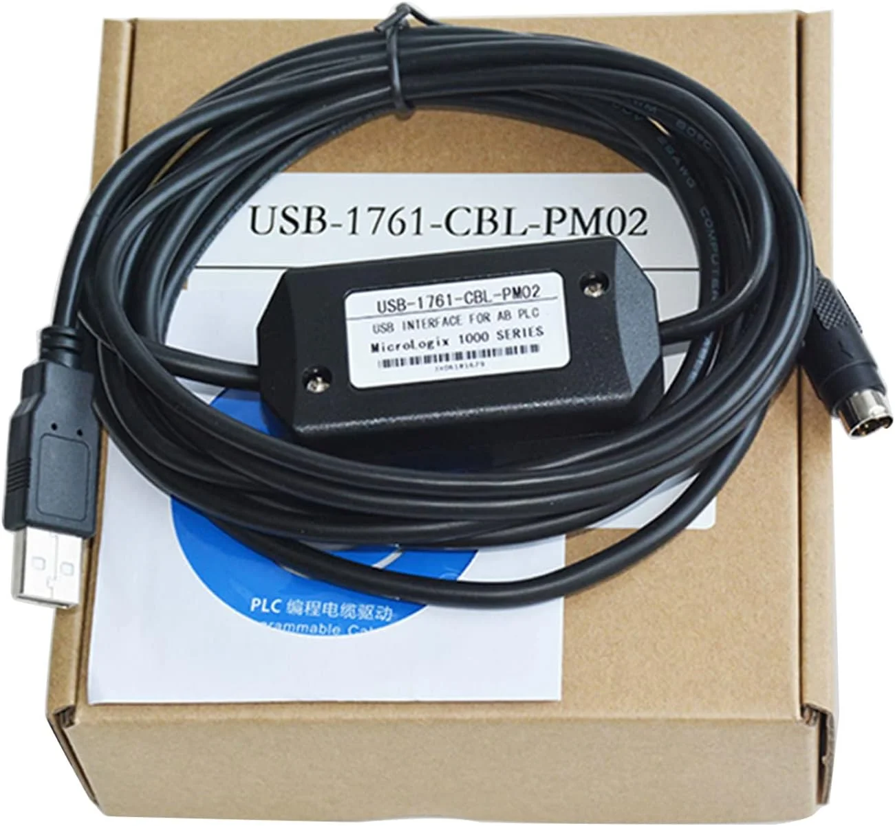 کابل برنامه نویسی PLC مدل USLIKE USB-1761-CBL-PM02 USB برای سری AB Micrologix 1000/1200/1500