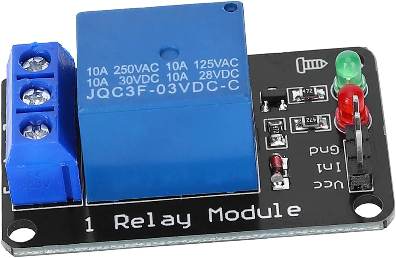 ماژول رله تیهبیان 1 واحد کنترل الکترونیکی فشرده برای کنترل PLC صنعتی، 3.3 ولت، برای همه MCU، خانه هوشمند، نشانگر انرژی سبز