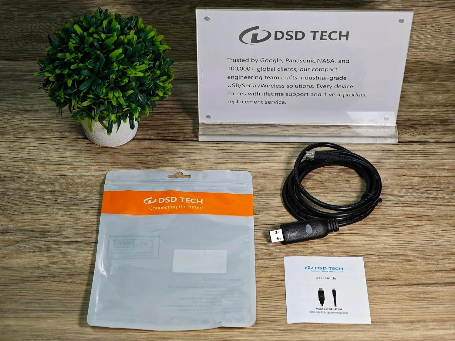کابل برنامه نویسی USB به RS422 مدل DSD TECH SH-P8V برای PLC های میتسوبیشی سری FX3U و FX - طول 1.5 متر کابل برنامه نویسی USB به RS422 مدل DSD TECH SH-P8V برای PLC های میتسوبیشی سری FX3U و FX - طول 1.5 متر