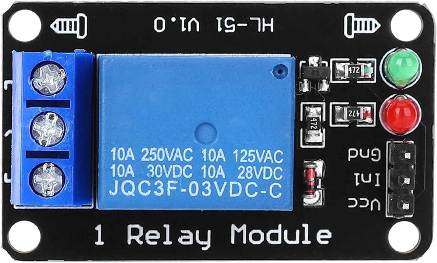 ماژول رله تیهبیان 1 واحد کنترل الکترونیکی فشرده برای کنترل PLC صنعتی، 3.3 ولت، برای همه MCU، خانه هوشمند، نشانگر انرژی سبز