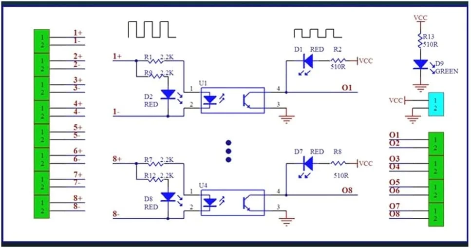 ماژول ایزوله شده اپتوکوپلر 8 کاناله DONGKER، مبدل سیگنال PLC-PNP از DC 24V به 5V، ماژول آداپتور مبدل ولتاژ ماژول ایزوله شده اپتوکوپلر 8 کاناله DONGKER، مبدل سیگنال PLC-PNP از DC 24V به 5V، ماژول آداپتور مبدل ولتاژ