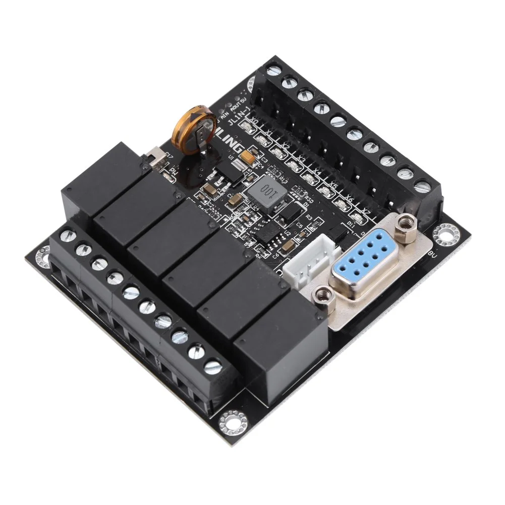 برد کنترل صنعتی XUMIUZIY، کنترلر منطقی قابل برنامه ریزی FX1N-14MR DC24V، کیت کنترلر PLC صنعتی، پشتیبانی از GX Developer GX Works2