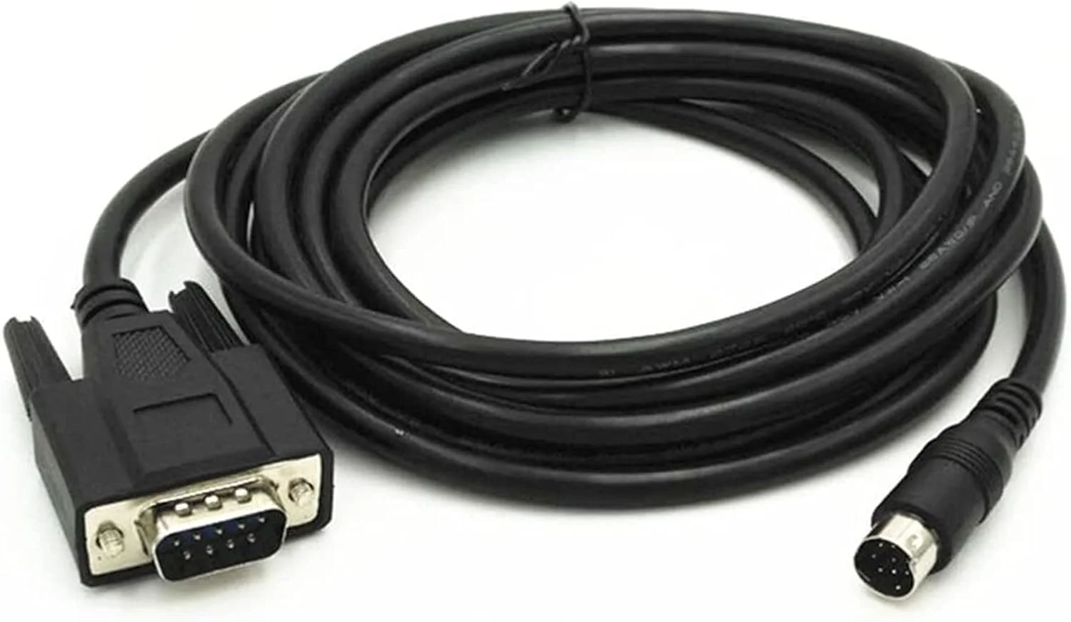 کابل آداپتور برنامه نویسی PLC کانکتور XJS Mini Din Male به طول 3 متر (RS232 DB9 به 8P) کابل آداپتور برنامه نویسی PLC کانکتور XJS Mini Din Male به طول 3 متر (RS232 DB9 به 8P)