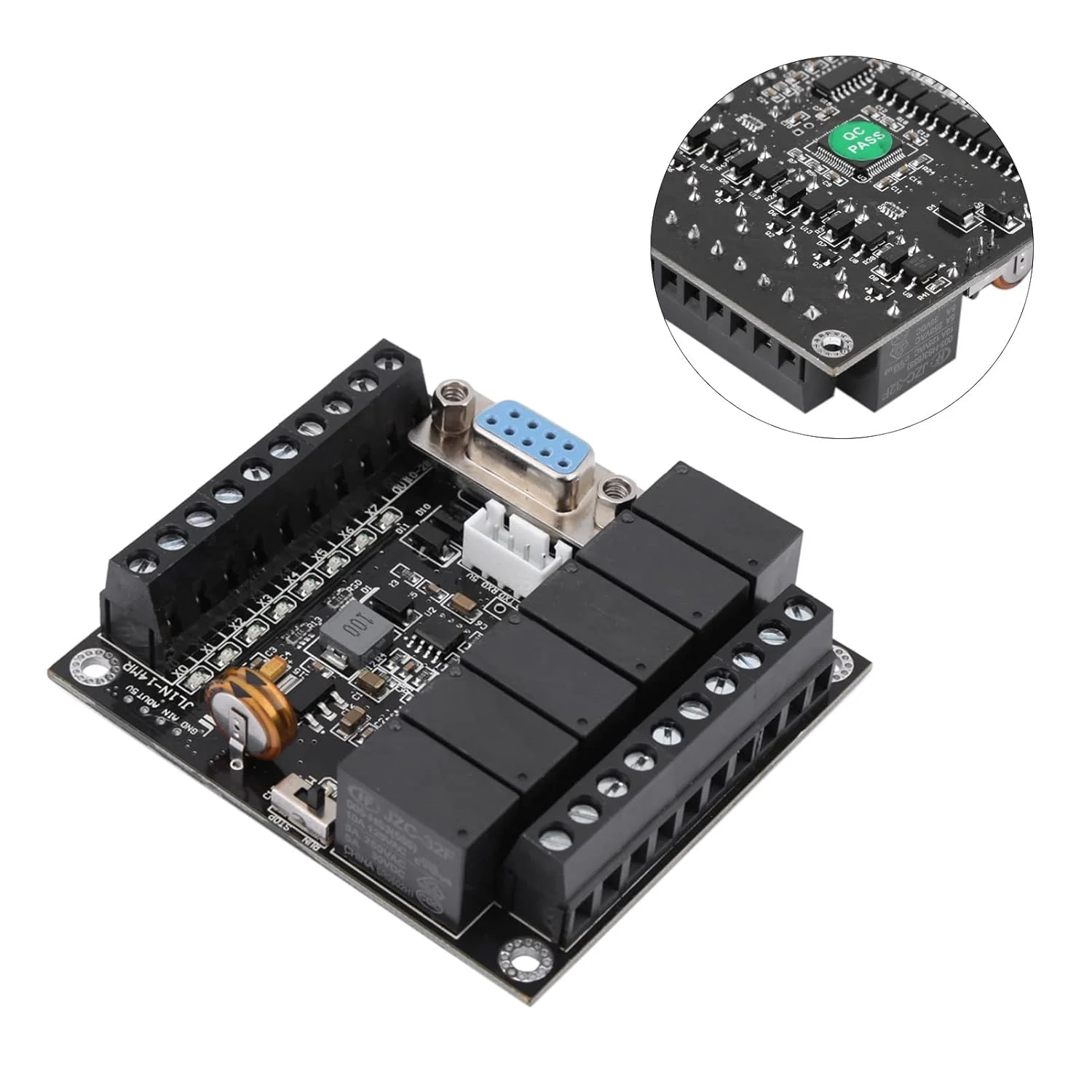 برد کنترل صنعتی XUMIUZIY، کنترلر منطقی قابل برنامه ریزی FX1N-14MR DC24V، کیت کنترلر PLC صنعتی، پشتیبانی از GX Developer GX Works2 برد کنترل صنعتی XUMIUZIY، کنترلر منطقی قابل برنامه ریزی FX1N-14MR DC24V، کیت کنترلر PLC صنعتی، پشتیبانی از GX Developer GX Works2