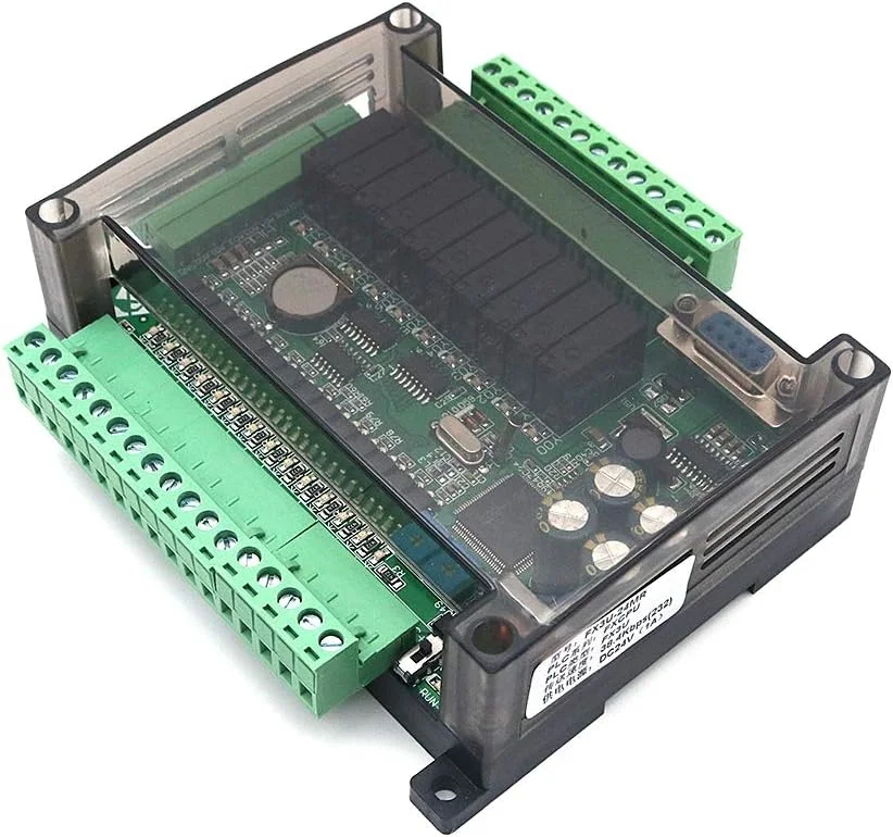کنترلر منطقی قابل برنامه ریزی DollaTek DC24V PLC مدل FX3U-24MR با خروجی رله برد کنترل صنعتی