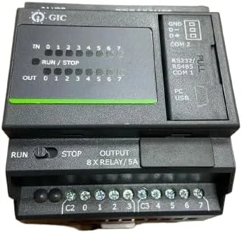 مینی PLC 24V DC | دارای 8 ورودی دیجیتال و 8 خروجی رله | 2 پورت ارتباطی | کنترلر منطقی قابل برنامه ریزی سری PL100 برای اتوماسیون و کنترل صنعتی مینی PLC 24V DC | دارای 8 ورودی دیجیتال و 8 خروجی رله | 2 پورت ارتباطی | کنترلر منطقی قابل برنامه ریزی سری PL100 برای اتوماسیون و کنترل صنعتی