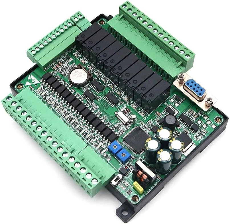 کنترلر منطقی قابل برنامه ریزی DollaTek DC24V PLC مدل FX3U-24MR با خروجی رله برد کنترل صنعتی کنترلر منطقی قابل برنامه ریزی DollaTek DC24V PLC مدل FX3U-24MR با خروجی رله برد کنترل صنعتی