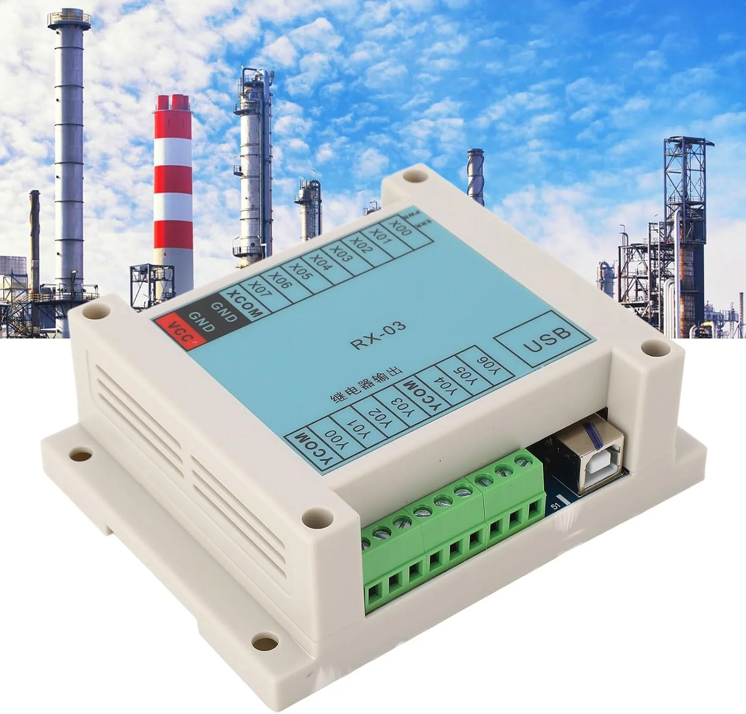 برد کنترل صنعتی BusoTh PLC با 8 ورودی و 7 خروجی، قابل برنامه ریزی با کامپیوتر و تلفن، 12-24 ولت، کاربری آسان، کاربرد گسترده، کنترل های متعدد، کاربرد متنوع، منبع تغذیه تثبیت شده 12-24 ولت DC