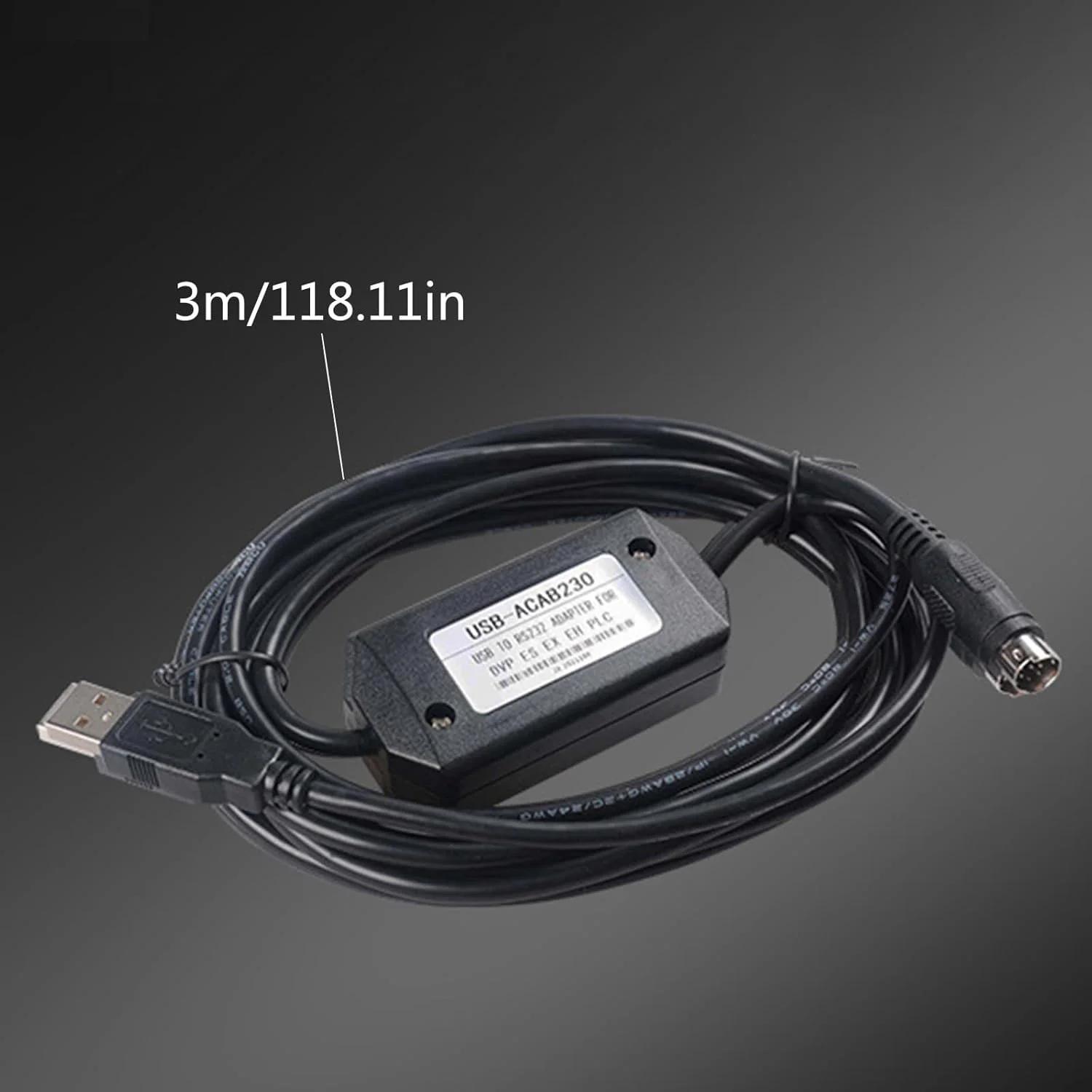 کابل برنامه نویسی PLC مدل USLIKE USB-ACAB230 برای کابل سری USB-DVP ES EX EH کابل برنامه نویسی PLC مدل USLIKE USB-ACAB230 برای کابل سری USB-DVP ES EX EH