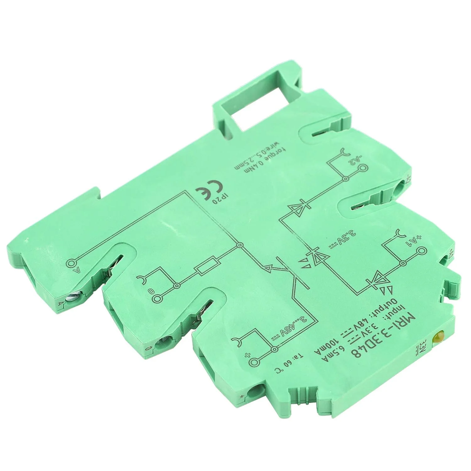 ماژول رله PLC فوق العاده نازک MRI-3.3D 48، رله اپتوکوپلر ایزوله کننده PLC، رله DC باریک، ماژول رله ورودی 3.3VDC خروجی 3-48VDC ماژول رله PLC فوق العاده نازک MRI-3.3D 48، رله اپتوکوپلر ایزوله کننده PLC، رله DC باریک، ماژول رله ورودی 3.3VDC خروجی 3-48VDC