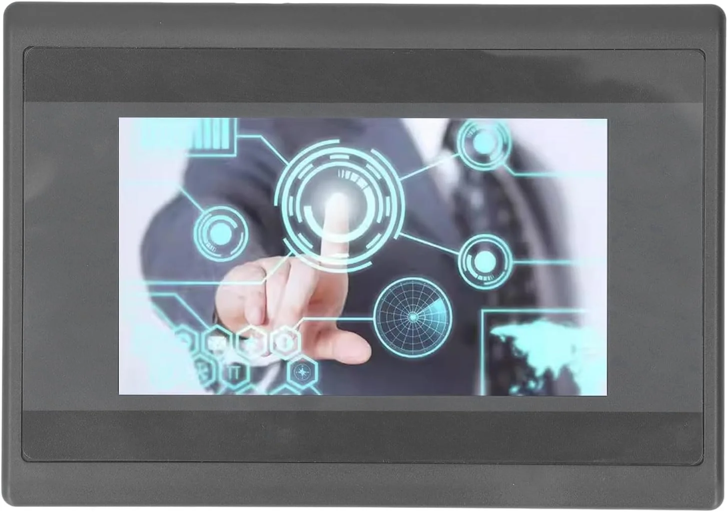 نمایشگر لمسی BusoTh HMI 4.3 اینچی TFT LCD، صفحه کنترل PLC، 12 ورودی 8 خروجی DC 24V 5A خروجی رله، 32 بیتی 240MHz ARM9، حافظه فلش NAND 128M سرعت عملکرد سریع برای FX3U‑20/40/48MRT