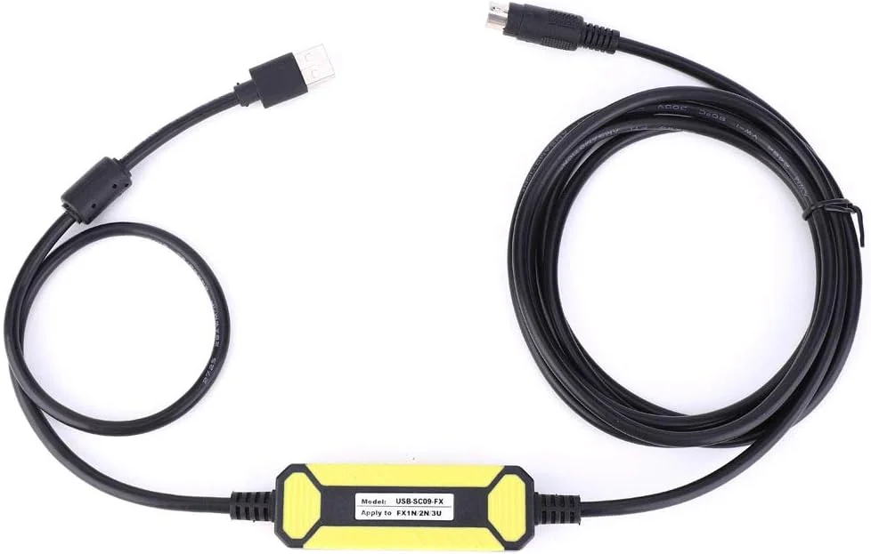 کابل برنامه نویسی PLC مدل 01 02 015، بادوام با نشانگر LED داخلی، کوچک، فشرده، ضد گرد و غبار و ضد آب، مناسب برای خانه، صنعت و جایگزینی