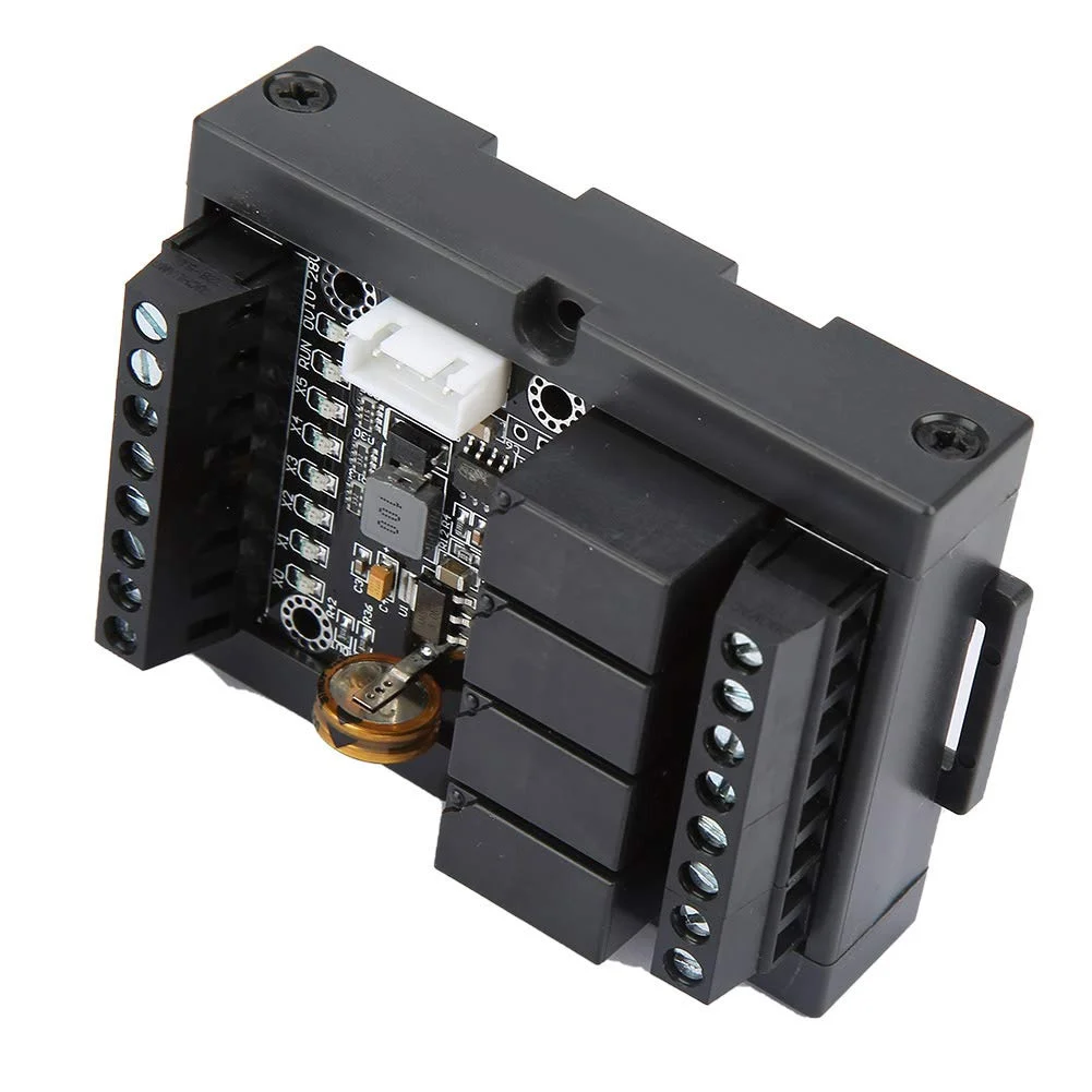 کنترلر منطقی قابل برنامه ریزی Cryfokt PLC FX1N-10MR مشکی 24 ولت DC LCD/LED ماژول خروجی رله