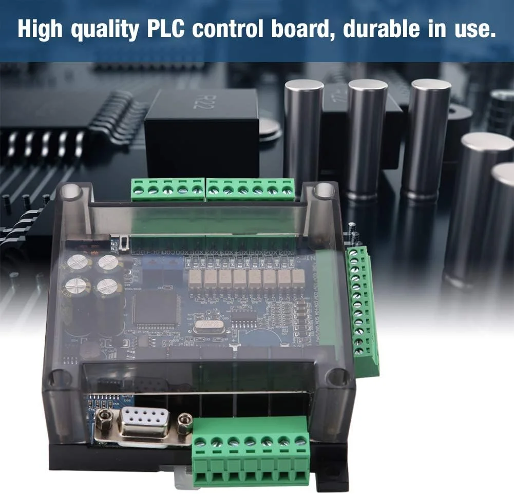 کنترلر منطقی قابل برنامه ریزی (PLC) FX3U-14MR با 8 ورودی و 6 خروجی، برد کنترل صنعتی قابل حمل