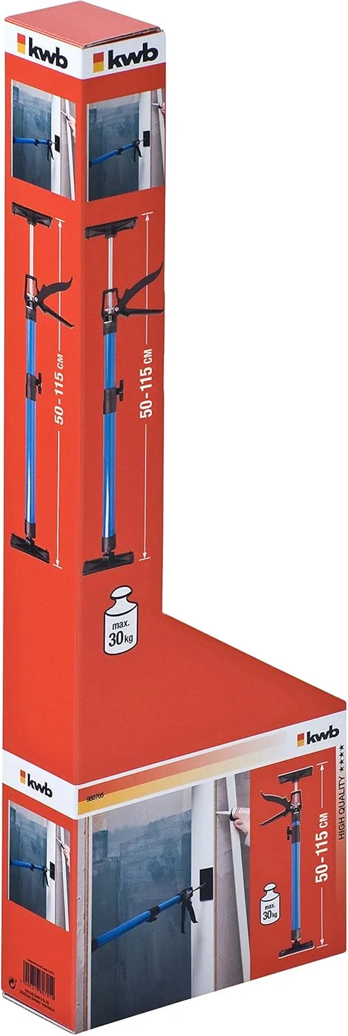 پشتیبانی نصب/پشتیبانی تلسکوپی KWB 50-115 سانتی متر قابل افزایش، برای مونتاژ ساختمانی، قاب درب، عملکرد با یک دست، فرم کوتاه، ظرفیت بار تا 30 کیلوگرم، صفحه پرس شیب دار تا 90 درجه پشتیبانی نصب/پشتیبانی تلسکوپی KWB 50-115 سانتی متر قابل افزایش، برای مونتاژ ساختمانی، قاب درب، عملکرد با یک دست، فرم کوتاه، ظرفیت بار تا 30 کیلوگرم، صفحه پرس شیب دار تا 90 درجه