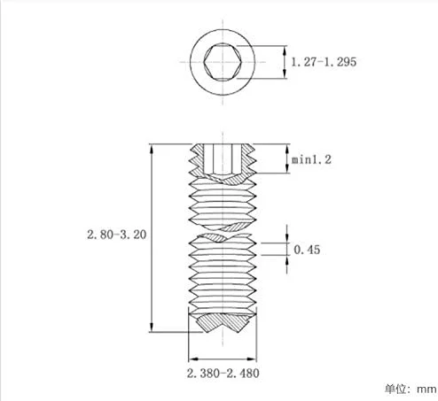 Primeonly27 50 عدد پیچ M2.5 x 3mm استیل ضد زنگ آلن سرتخت نوک فنجانی Primeonly27 50 عدد پیچ M2.5 x 3mm استیل ضد زنگ آلن سرتخت نوک فنجانی