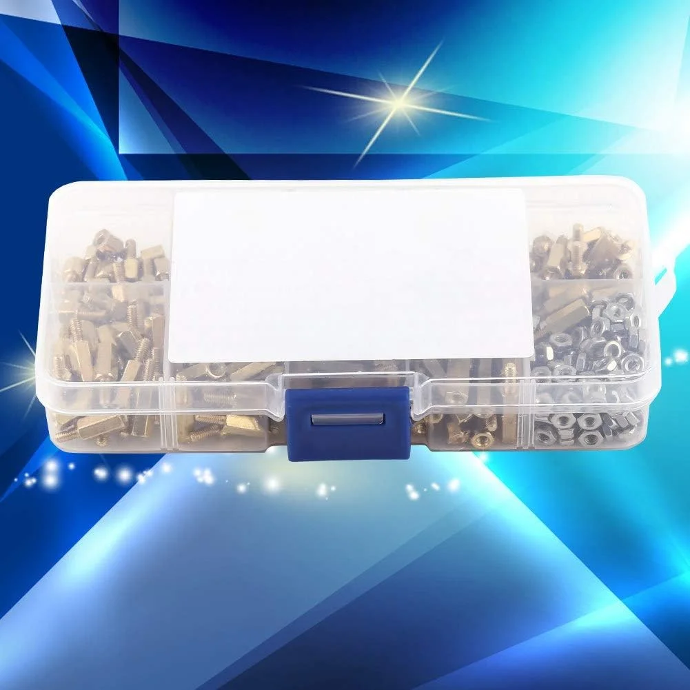 مجموعه 360 عددی مهره های شش گوش، مجموعه استندآف M2.5، ضد آب، رسانایی حرارتی خوب، برای صنایع ماشین آلات، صنایع الکترونیک، تجهیزات تست مجموعه 360 عددی مهره های شش گوش، مجموعه استندآف M2.5، ضد آب، رسانایی حرارتی خوب، برای صنایع ماشین آلات، صنایع الکترونیک، تجهیزات تست