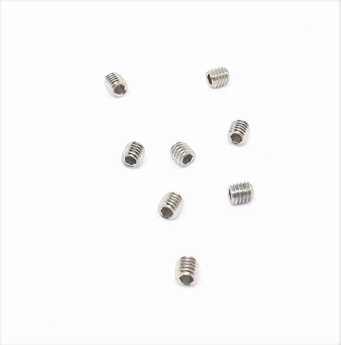 Primeonly27 50 عدد پیچ M2.5 x 3mm استیل ضد زنگ آلن سرتخت نوک فنجانی Primeonly27 50 عدد پیچ M2.5 x 3mm استیل ضد زنگ آلن سرتخت نوک فنجانی