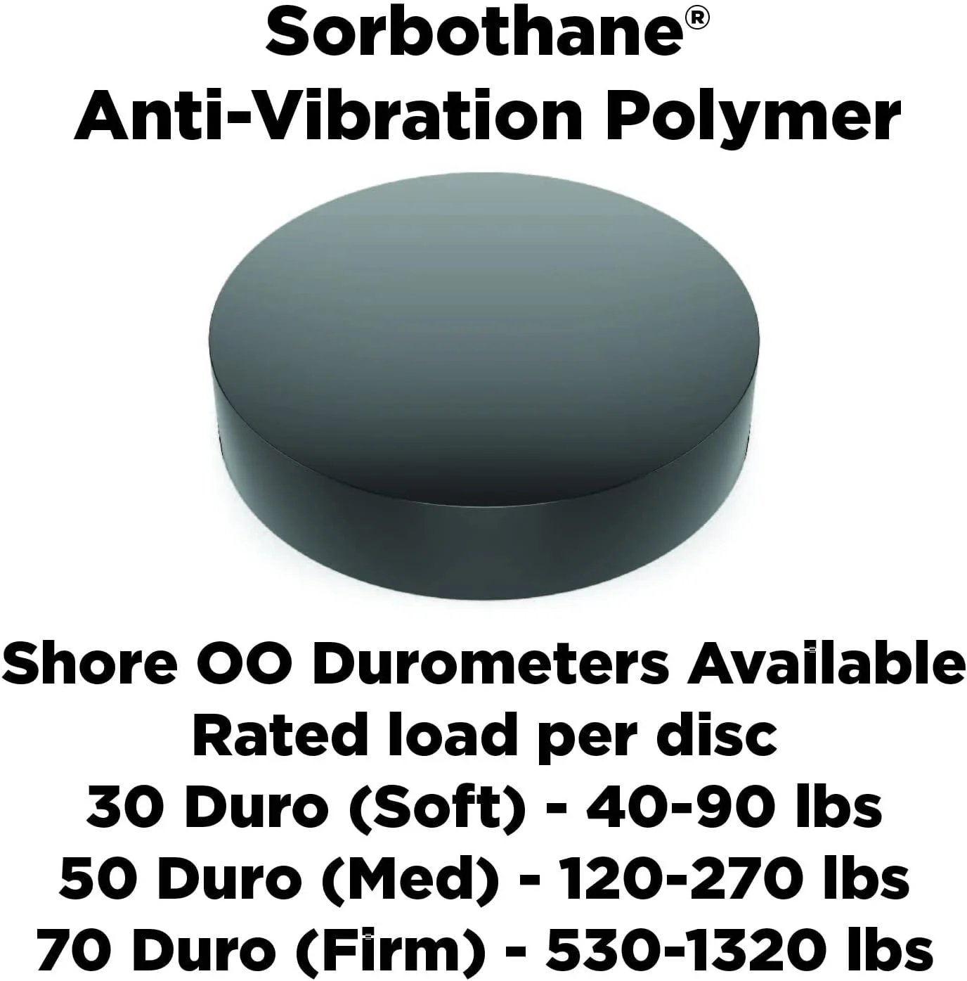پد لرزه گیر دایره ای Sorbothane Isolate It با سختی 50 Duro، بسته 8 عددی پد لرزه گیر دایره ای Sorbothane Isolate It با سختی 50 Duro، بسته 8 عددی