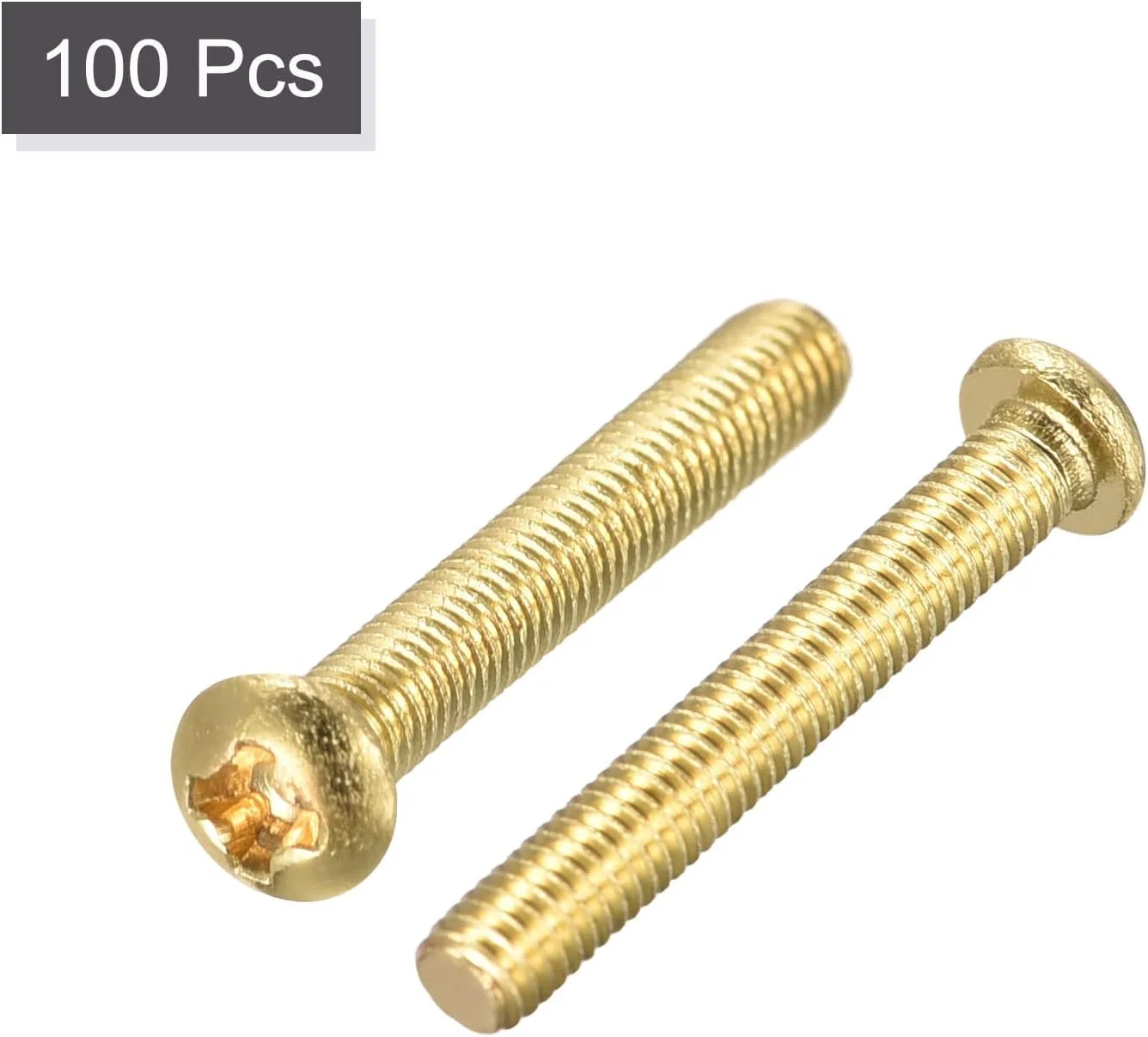 پیچ ماشینی برنجی uxcell، پیچ و مهره های سر گرد فیلیپس M3x20mm برای مبلمان، تجهیزات اداری، لوازم الکترونیکی 100 عدد پیچ ماشینی برنجی uxcell، پیچ و مهره های سر گرد فیلیپس M3x20mm برای مبلمان، تجهیزات اداری، لوازم الکترونیکی 100 عدد