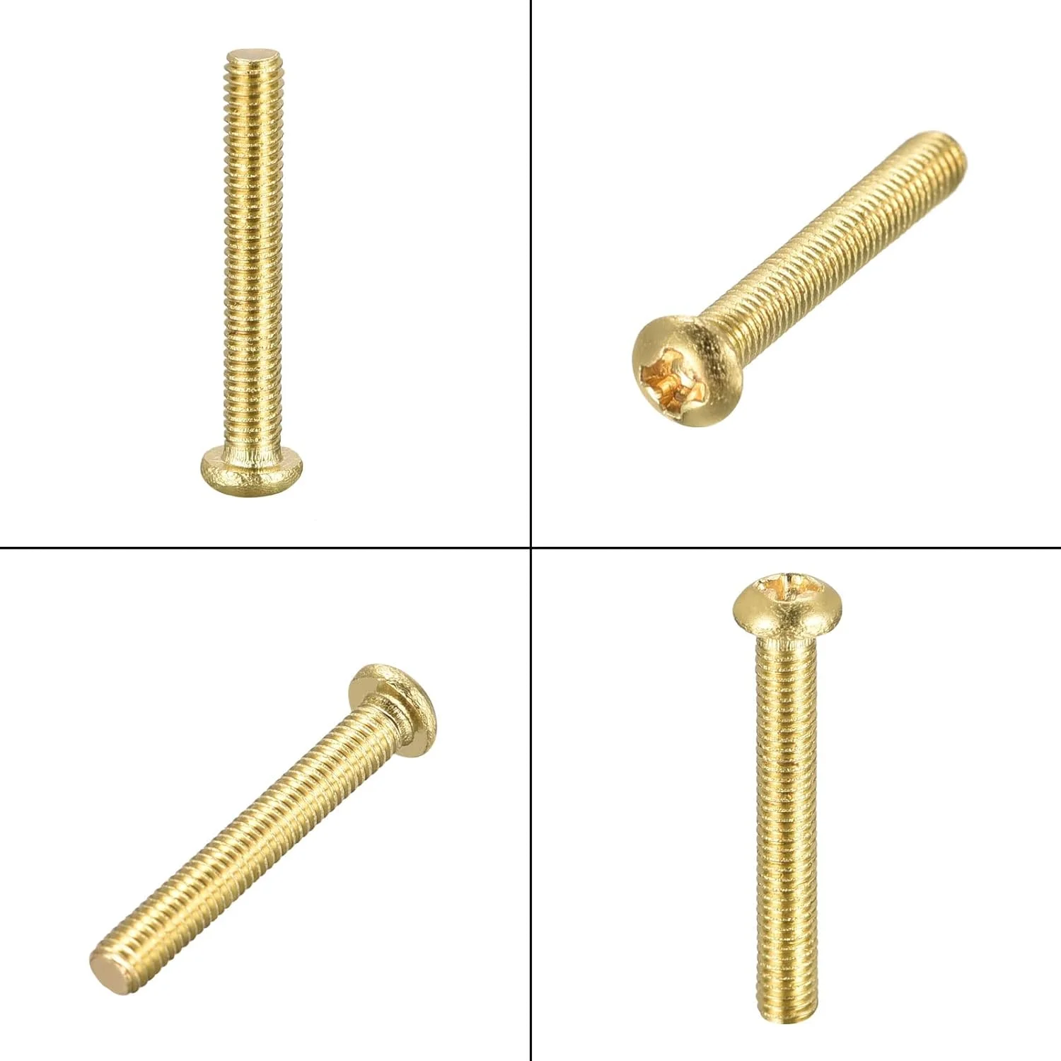 پیچ ماشینی برنجی uxcell، پیچ و مهره های سر گرد فیلیپس M3x20mm برای مبلمان، تجهیزات اداری، لوازم الکترونیکی 100 عدد پیچ ماشینی برنجی uxcell، پیچ و مهره های سر گرد فیلیپس M3x20mm برای مبلمان، تجهیزات اداری، لوازم الکترونیکی 100 عدد