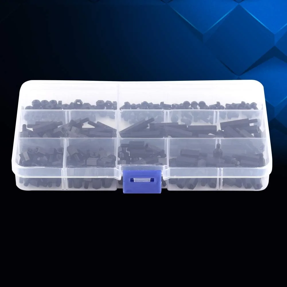 کیت جداکننده هگز نایلونی HOKVJ، کیت متنوع مهره 250 عددی، جداکننده هگز نایلونی نایلونی، لوازم الکترونیکی برای صنایع، تجهیزات اداری، ارتباطات (رنگ: M3 تک گذر) کیت جداکننده هگز نایلونی HOKVJ، کیت متنوع مهره 250 عددی، جداکننده هگز نایلونی نایلونی، لوازم الکترونیکی برای صنایع، تجهیزات اداری، ارتباطات (رنگ: M3 تک گذر)